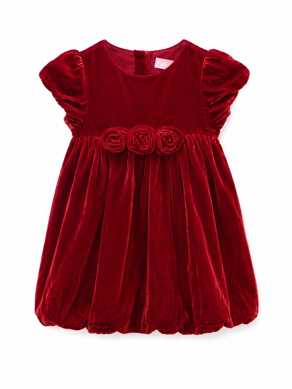 Janie and Jack Ruby Red Velveteen Dress
